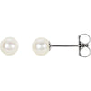 Earrings > Pearl > Cultured > Akoya > White > 6mm