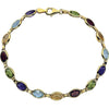 Bracelet > 7" > Multi-Gemstone