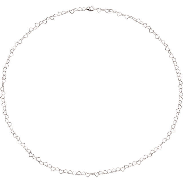 Chain > 16" > Link > Heart > 4.5mm