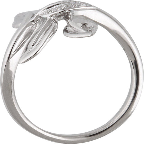 Ring > Leaf > Diamond > .07 CTW