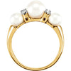 Ring > Pearl & Diamond > Cultured > Freshwater