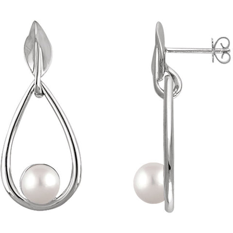 Earrings > Pearl > Cultured > Freshwater > 6mm