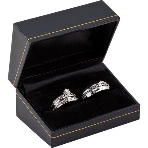 Box > with > Set > Wedding > Complete > Diamond > .03 CTW