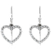 Earrings > Heart > Diamond > 1/5 CTW