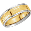 Band > Design > Key > Greek > Comfort-Fit > 7mm > Two-Tone