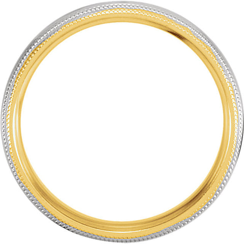 Band > Milgrain > Double > Comfort-Fit > 5.5mm > Two-Tone