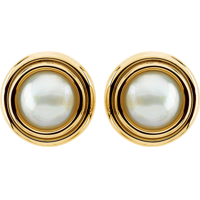 Earrings > Pearl > Cultured > Mabé