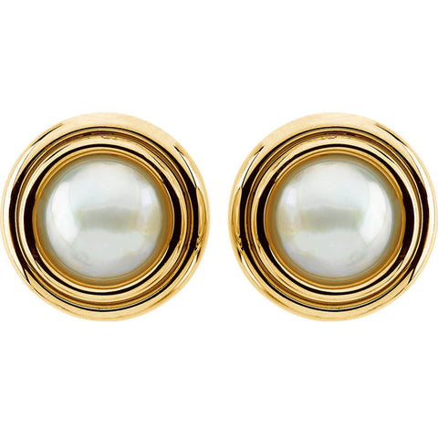 Earrings > Pearl > Cultured > Mabé