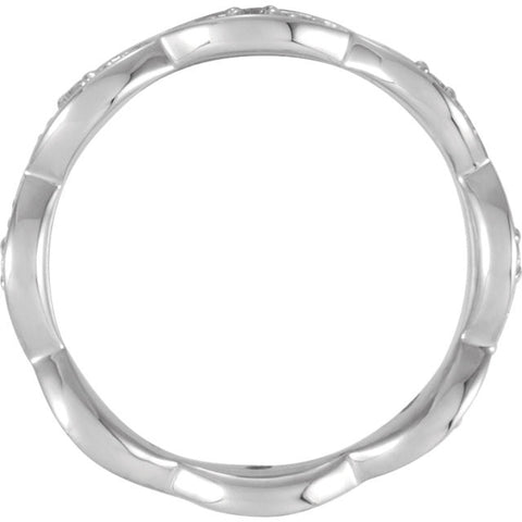 .5 > Band > Eternity > Sculptural > Diamond > 1/6 CTW