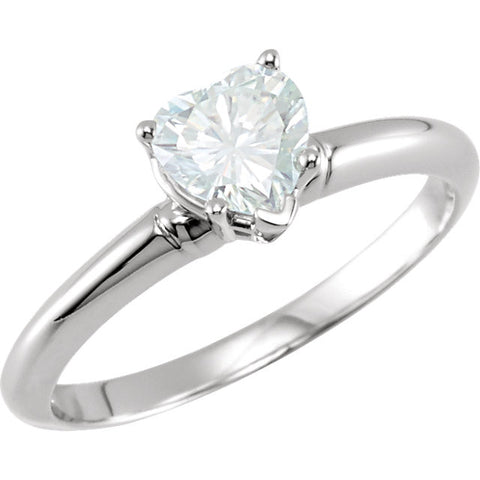 Ring > Moissanite > Created > Shape > Heart > 6mm
