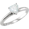 Ring > Moissanite > Created > Shape > Heart > 6mm