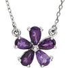 Necklace > 16" > Sapphire > Pink > Created > Chatham®