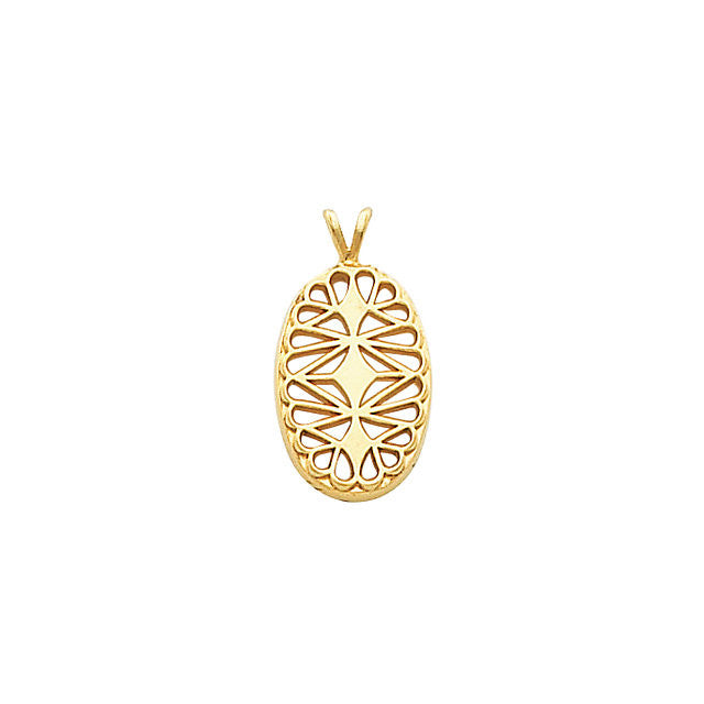 Pendant > Filigree > Oval