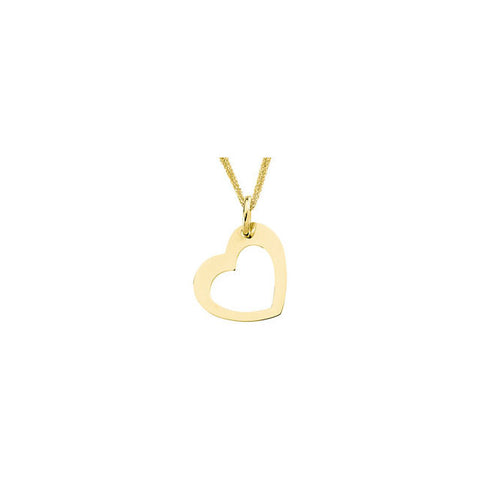 Pendant > Heart > Pierced