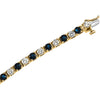 Bracelet > Diamond > 3/8 CTW > Sapphire & 2 > Blue