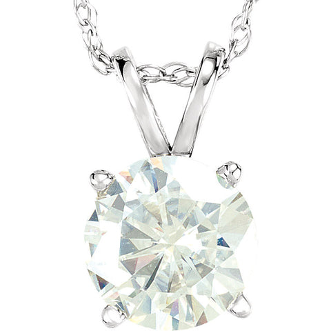 Necklace > Solitaire > Moissanite > Created