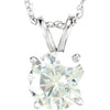 Necklace > Solitaire > Moissanite > Created