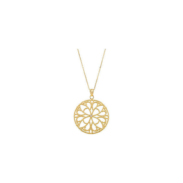 Chain > Cable > 18" > with > Necklace > Circle