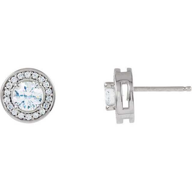 Earrings > Diamond > CTW > 1/Tourmaline & 1 > Pink