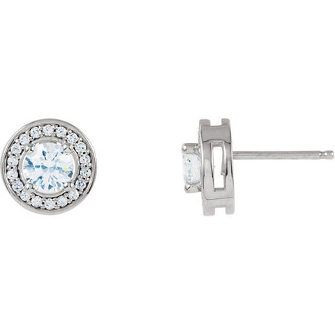 Earrings > Diamond > CTW > 1/Tourmaline & 1 > Pink