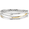 Bracelet > 8" > Diamond > CTW > 1 > White & Yellow > 14kt
