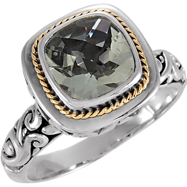 Ring > Garnet > Brazilian > Cushion > 10mm