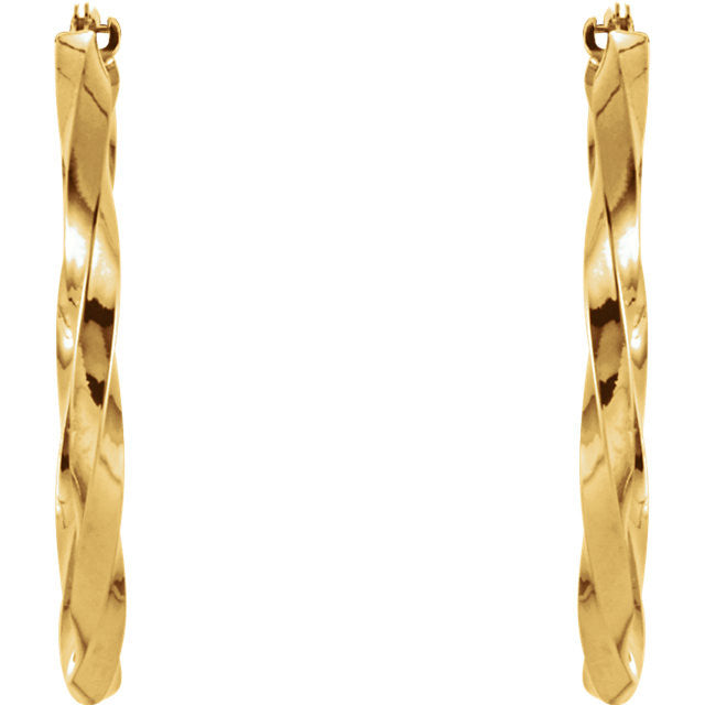 Earring > Hoop > Twisted