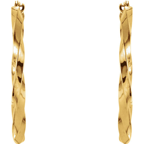 Earring > Hoop > Twisted