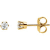 Earrings > Stud > Post > Threaded > Diamond > CTW > 1
