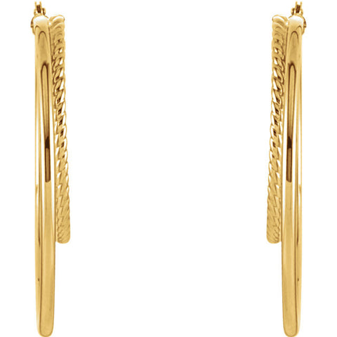 Earrings > Hoop > Oval