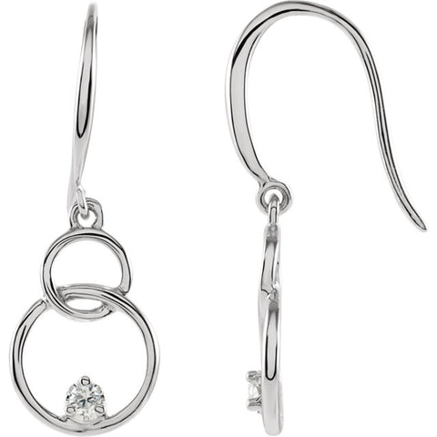 Earrings > Circle > Diamond > .04 CTW