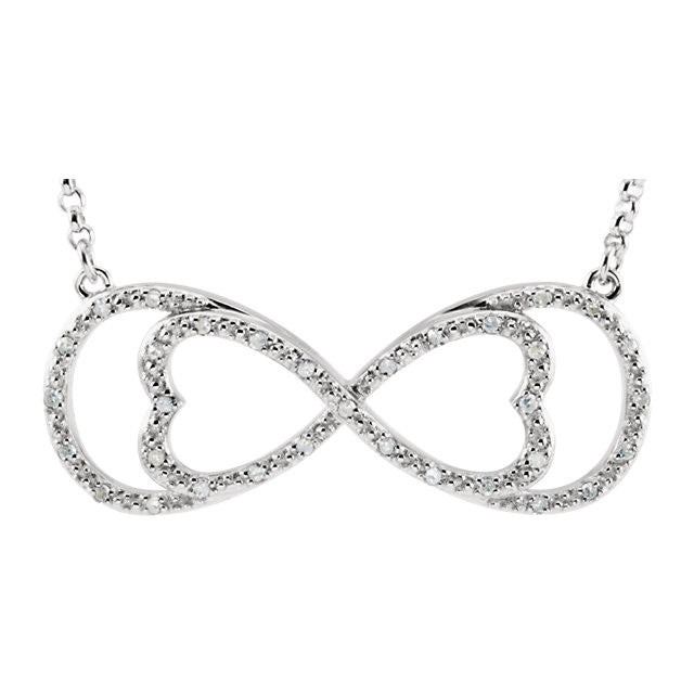 Necklace > 19.85" > Diamond > 1/8 CTW > 13x32mm