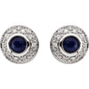 Earrings > Diamond > CTW > 1/Sapphire & 1 > Round > 3.5mm