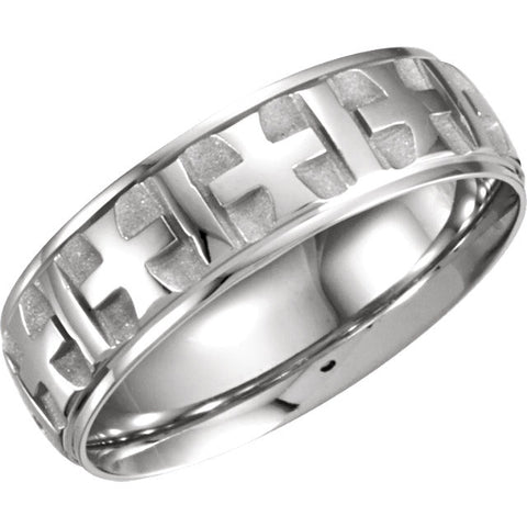 Band > Pattern > Cross > 7mm > Comfort-Fit