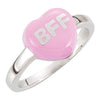 Ring > Shaped > Heart > You" > Heart > "I > Enamel > Yellow
