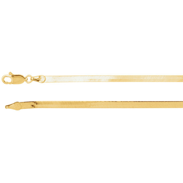Chain > 24" > Chain > Herringbone > Flexible > 3mm