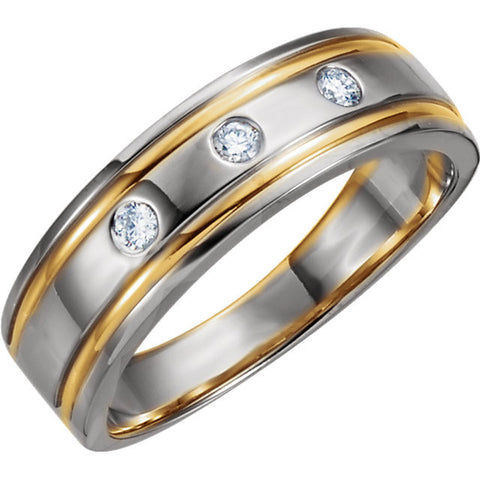 Band > Duo > Diamond > Tone > Two > 1/6 CTW