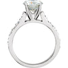 Ring > Engagement > Moissanite > Created > Round > 8mm