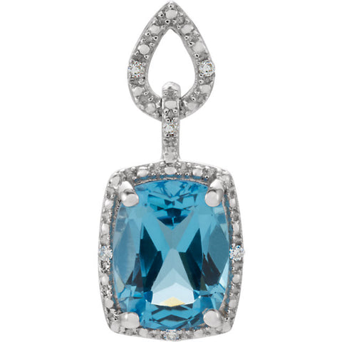 > Pendant > Diamond > .025 CTW > & > Amethyst