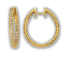 Earrings > Hoop > Inside/Outside > Hinged > Diamond > CTW > 1