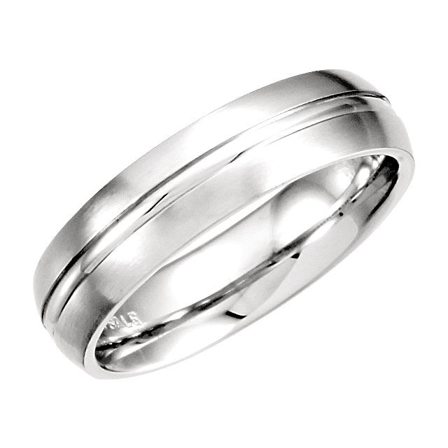 .5 > Finish > Satin > with > Band > Carved > Fancy > 6mm