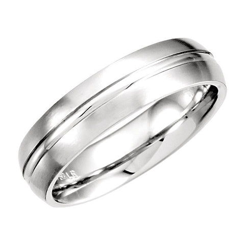 .5 > Finish > Satin > with > Band > Carved > Fancy > 6mm