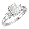 Ring > Anniversary > 3-Stone > Moissanite > Created