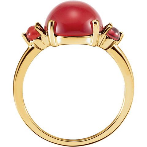 Ring > Garnet > Carnelian & Mozambique > Genuine
