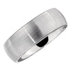 Finish > Satin > with > Band > Domed > Slightly > 8mm