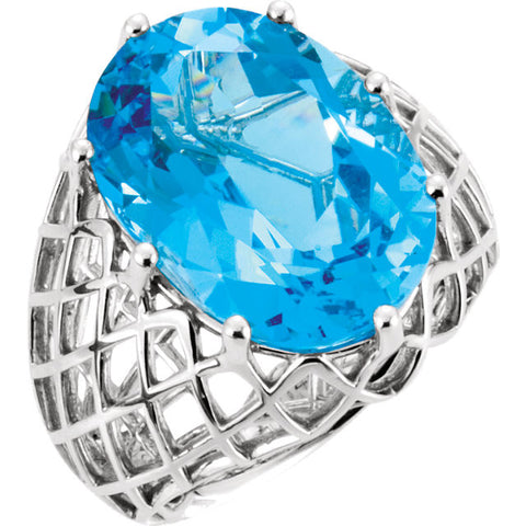 Ring > Topaz > Blue > Swiss > Oval > 18x13mm