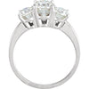 Ring > Anniversary > 3-Stone > Moissanite > Created > 8x6mm