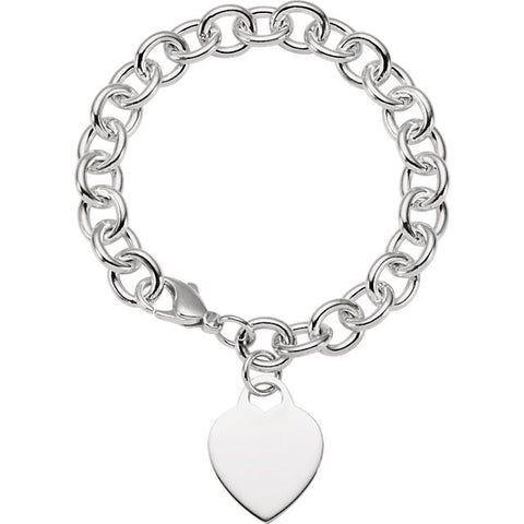 9.75mm > Heart > with > Bracelet > Cable