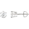 Earrings > Stud > Post > Threaded > Diamond > CTW > 1