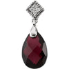 Pendant > Diamond > .04 CTW > & > Garnet > Brazilian